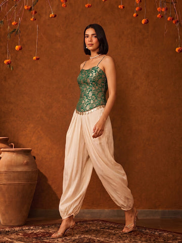 Brocade Corset Top