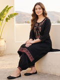 Varanga Women Floral Motif Thread Embroidered Yoke Kurta with Trouser & Dupatta