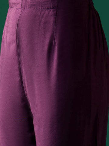 Kurta Embellished With Beads And Stones Paired Trousers And A Matching Bordered Dupatta