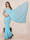 Varanga Embellished Embroidered Poly Chiffon Saree