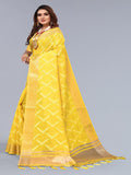 Ethnic Motifs Zari Woven Design Banarasi Saree