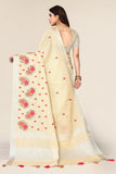 Ethnic Motifs Zari Woven Design Banarasi Saree