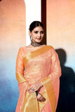 Ethnic Motifs Zari Woven Design Banarasi Saree