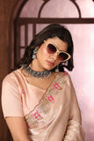Ethnic Motifs Zari Woven Design Banarasi Saree