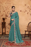Ethnic Motifs Zari Woven Design Banarasi Saree