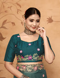 Ethnic Motifs Zari Woven Design Banarasi Saree