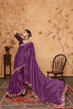 Ethnic Motifs Zari Woven Design Banarasi Saree