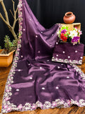 Ethnic Motifs Zari Woven Design Banarasi Saree
