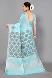 Ethnic Motifs Zari Woven Design Banarasi Saree