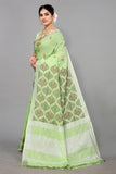 Ethnic Motifs Zari Woven Design Banarasi Saree
