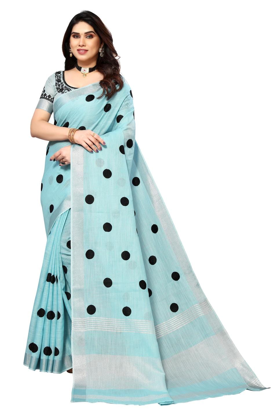 Ethnic Motifs Zari Woven Design Banarasi Saree