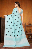 Ethnic Motifs Zari Woven Design Banarasi Saree