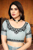 Ethnic Motifs Zari Woven Design Banarasi Saree