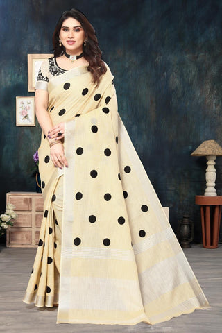 Ethnic Motifs Zari Woven Design Banarasi Saree