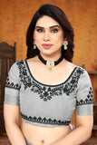 Ethnic Motifs Zari Woven Design Banarasi Saree