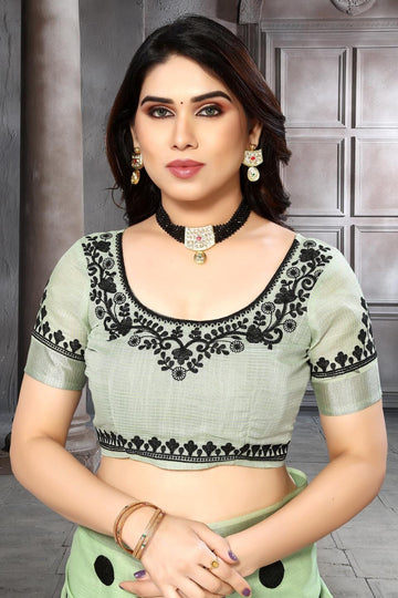 Ethnic Motifs Zari Woven Design Banarasi Saree