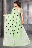 Ethnic Motifs Zari Woven Design Banarasi Saree