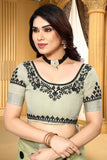 Ethnic Motifs Zari Woven Design Banarasi Saree