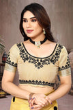 Ethnic Motifs Zari Woven Design Banarasi Saree