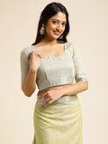 Ethnic Motifs Zari Woven Design Banarasi Saree