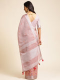 Ethnic Motifs Zari Woven Design Banarasi Saree