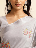 Ethnic Motifs Zari Woven Design Banarasi Saree