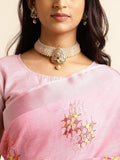 Ethnic Motifs Zari Woven Design Banarasi Saree