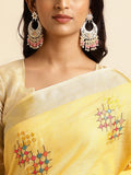 Ethnic Motifs Zari Woven Design Banarasi Saree