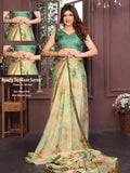 Ethnic Motifs Zari Woven Design Banarasi Saree