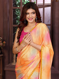 Ethnic Motifs Zari Woven Design Banarasi Saree