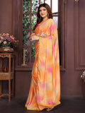 Ethnic Motifs Zari Woven Design Banarasi Saree