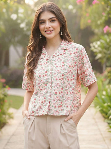 Varanga Women Summer Floral printed Top