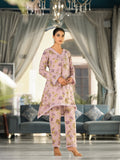 Varanga Women Floral Printed V-Neck Lace Detailed Asymmetric Tunic Paired With Tonal Bottom