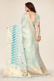 Ethnic Motifs Zari Woven Design Banarasi Saree