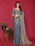 Ethnic Motifs Zari Woven Design Banarasi Saree