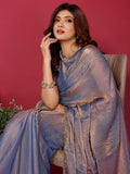 Ethnic Motifs Zari Woven Design Banarasi Saree