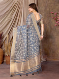 Ethnic Motifs Zari Woven Design Banarasi Saree