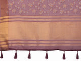 Ethnic Motifs Zari Woven Design Banarasi Saree