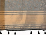Ethnic Motifs Zari Woven Design Banarasi Saree
