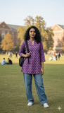 Soft Purple Buti Print Tunic