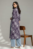 V Neck Kurta With Lace Detailing And Big Floral Print
