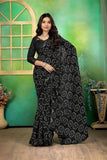Ethnic Motifs Zari Woven Design Banarasi Saree