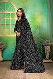 Ethnic Motifs Zari Woven Design Banarasi Saree