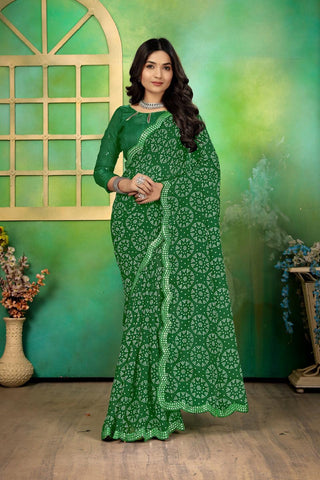 Ethnic Motifs Zari Woven Design Banarasi Saree