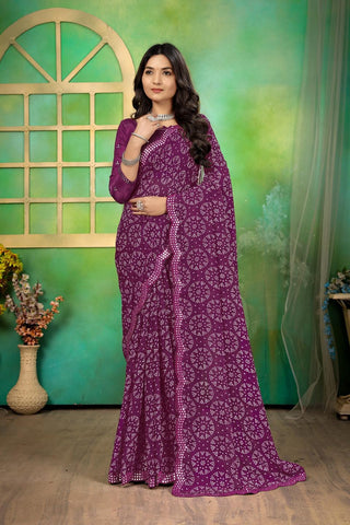 Ethnic Motifs Zari Woven Design Banarasi Saree