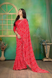 Ethnic Motifs Zari Woven Design Banarasi Saree