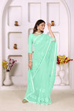 Ethnic Motifs Zari Woven Design Banarasi Saree