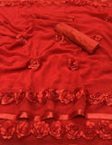 Ethnic Motifs Zari Woven Design Banarasi Saree