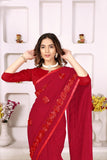 Ethnic Motifs Zari Woven Design Banarasi Saree