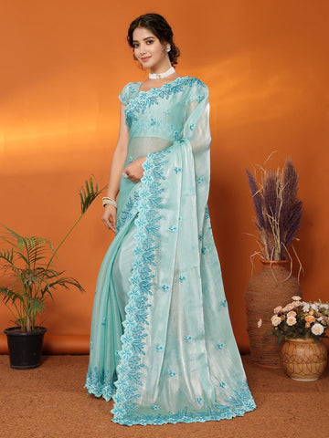 Ethnic Motifs Zari Woven Design Banarasi Saree